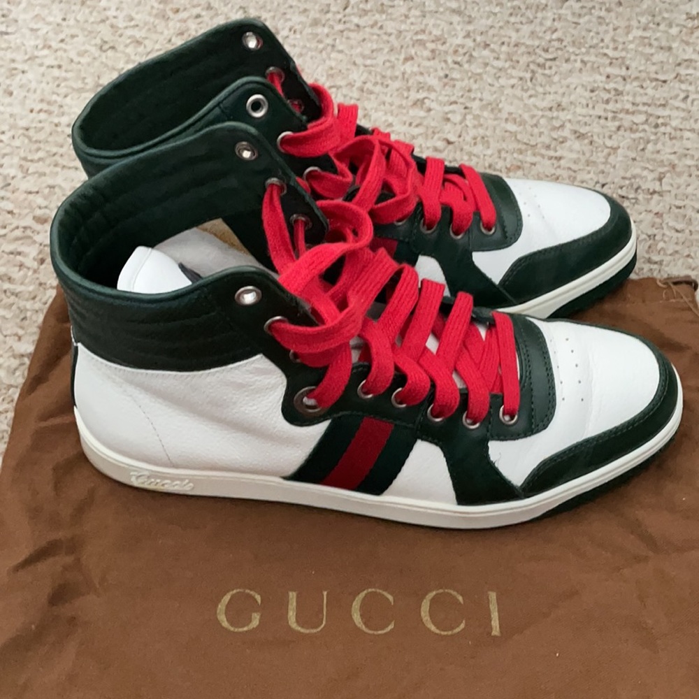 Authentic Gucci high top  sneakers - Picture 5 of 8